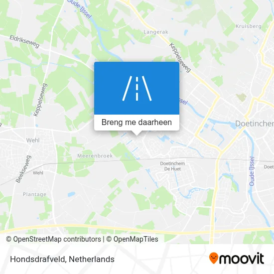 Hondsdrafveld kaart
