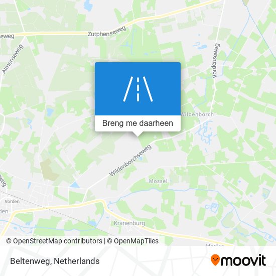 Beltenweg kaart