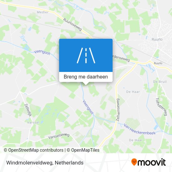 Windmolenveldweg kaart