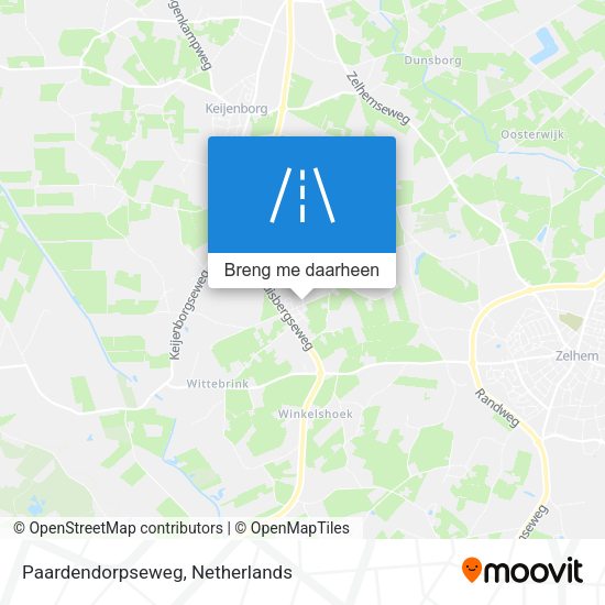 Paardendorpseweg kaart