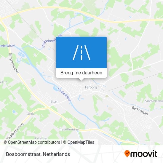 Bosboomstraat kaart