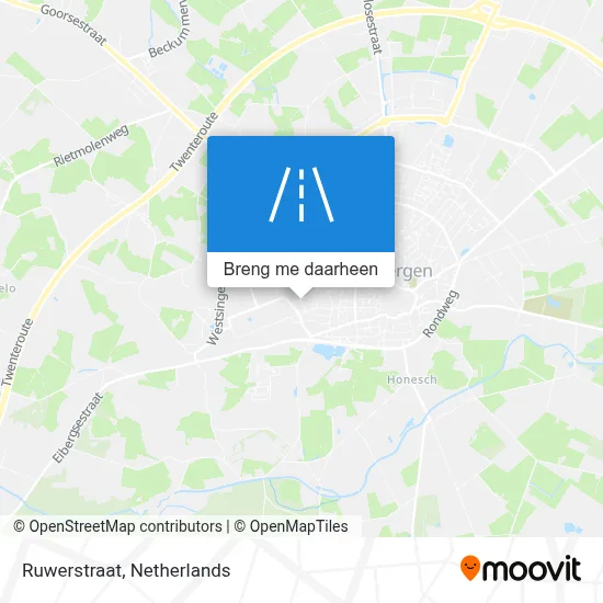 Ruwerstraat kaart