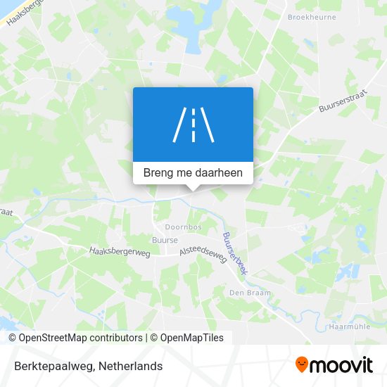 Berktepaalweg kaart