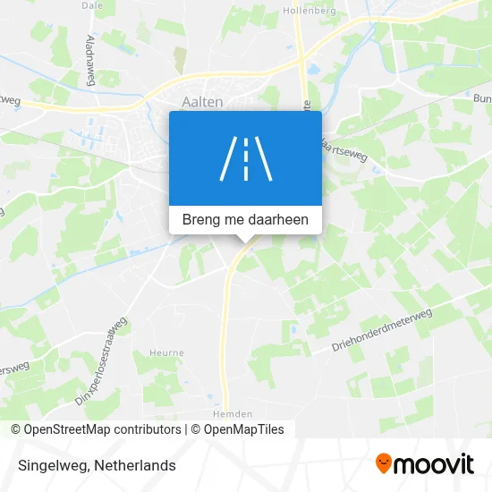 Singelweg kaart