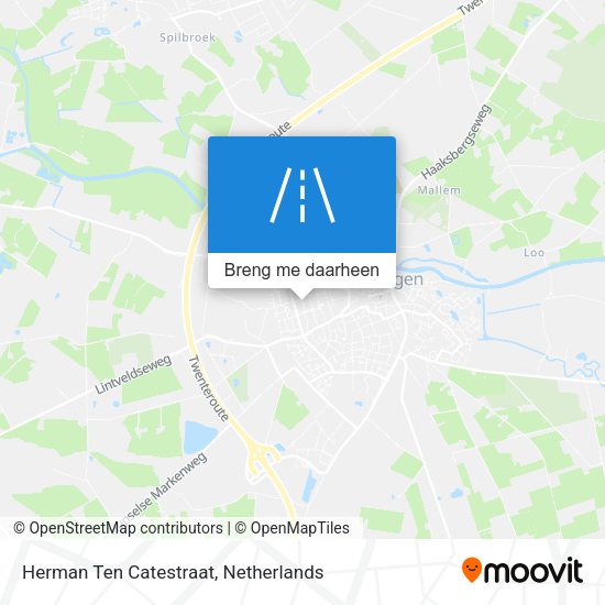 Herman Ten Catestraat kaart