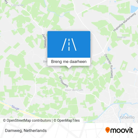 Damweg kaart