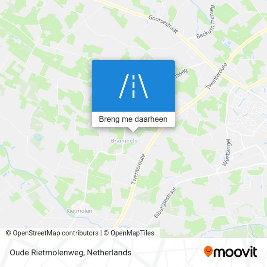 Oude Rietmolenweg kaart