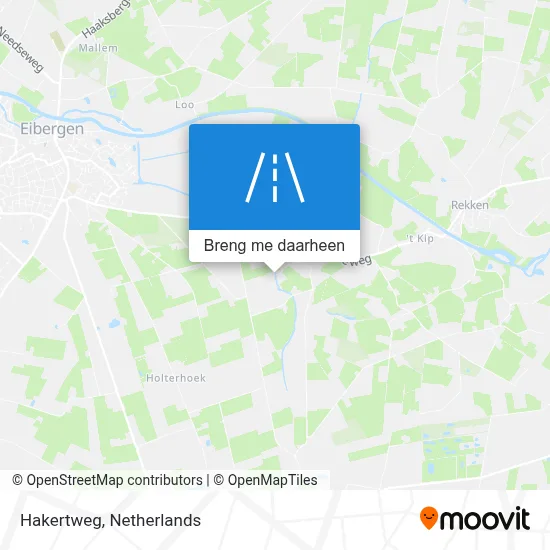 Hakertweg kaart