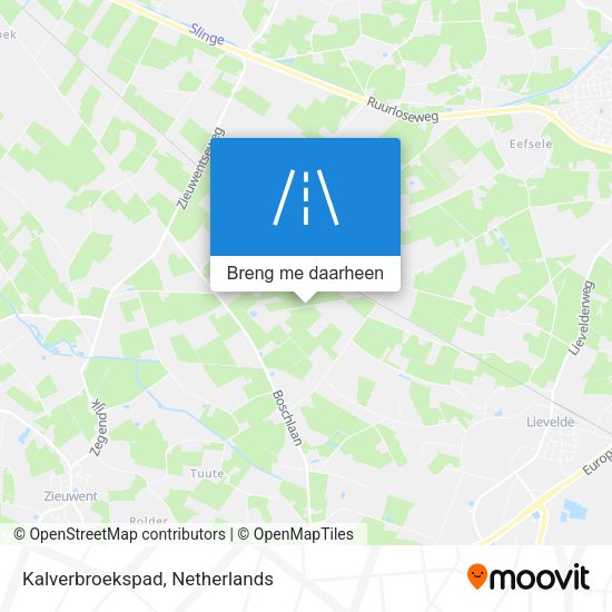 Kalverbroekspad kaart