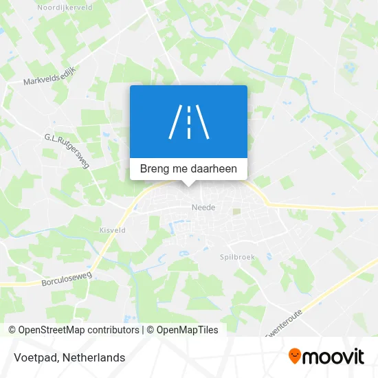 Voetpad kaart