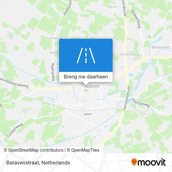 Batavenstraat kaart