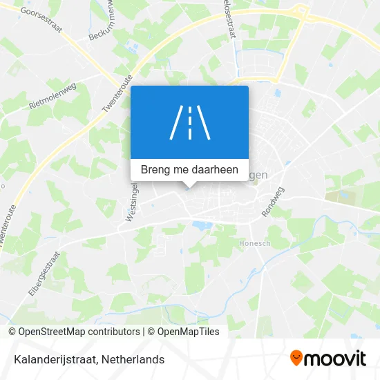 Kalanderijstraat kaart