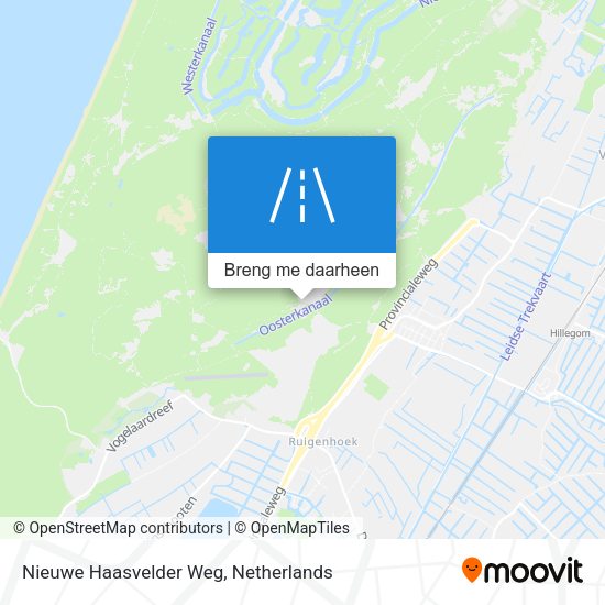 Nieuwe Haasvelder Weg kaart