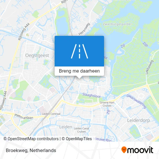 Broekweg kaart