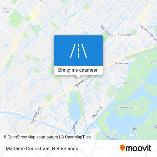 Madame Curiestraat kaart