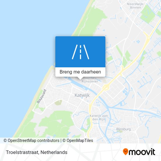 Troelstrastraat kaart