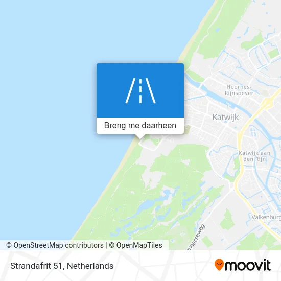 Strandafrit 51 kaart