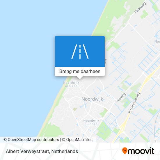 Albert Verweystraat kaart