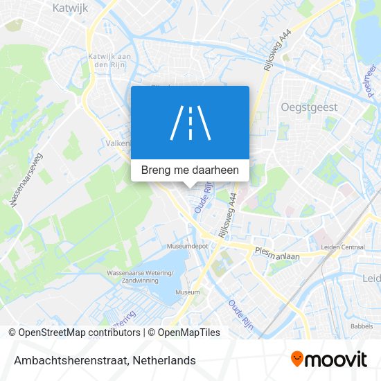 Ambachtsherenstraat kaart