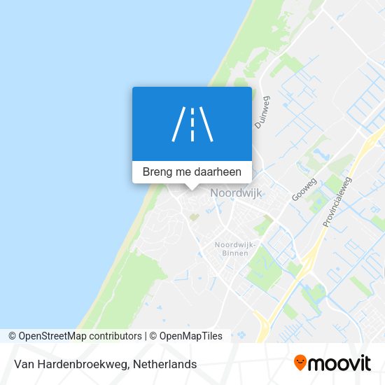 Van Hardenbroekweg kaart