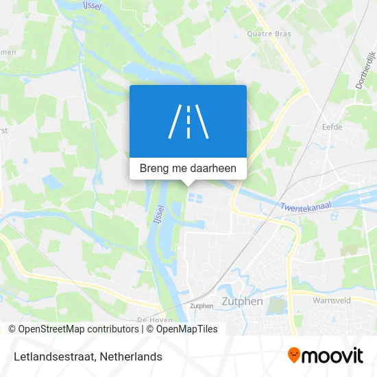 Letlandsestraat kaart