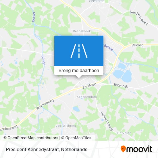 President Kennedystraat kaart