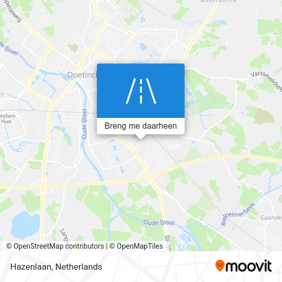 Hazenlaan kaart
