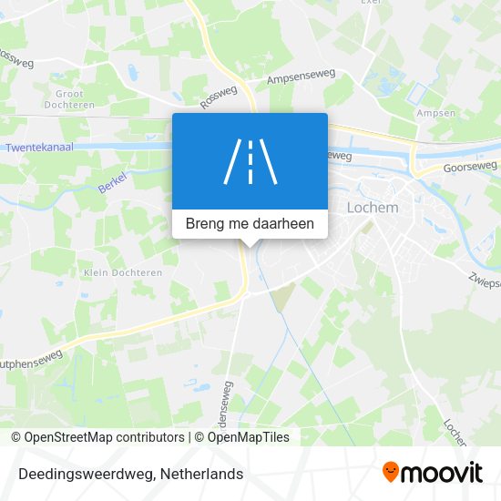 Deedingsweerdweg kaart