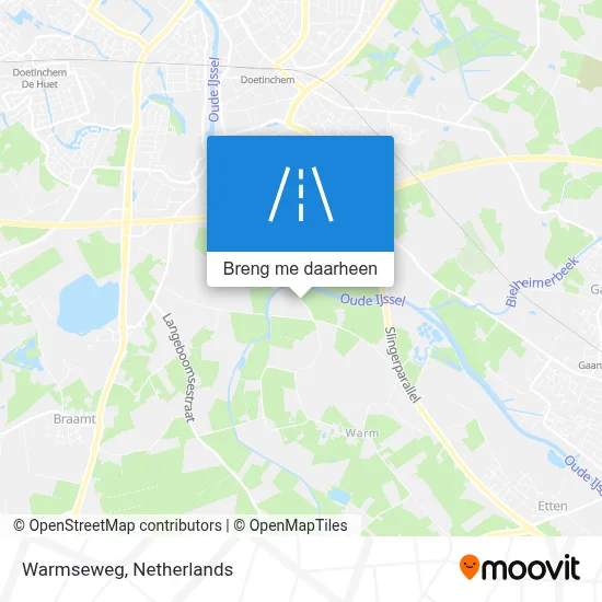 Warmseweg kaart