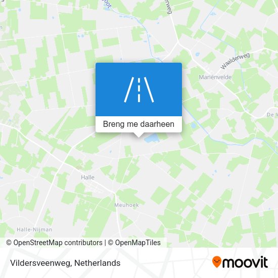 Vildersveenweg kaart