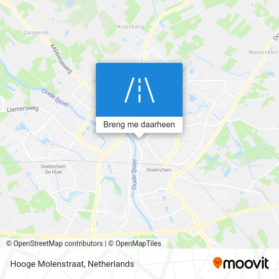 Hooge Molenstraat kaart