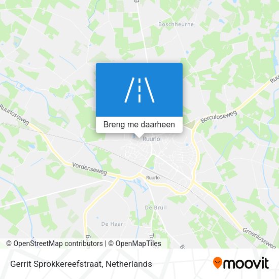 Gerrit Sprokkereefstraat kaart