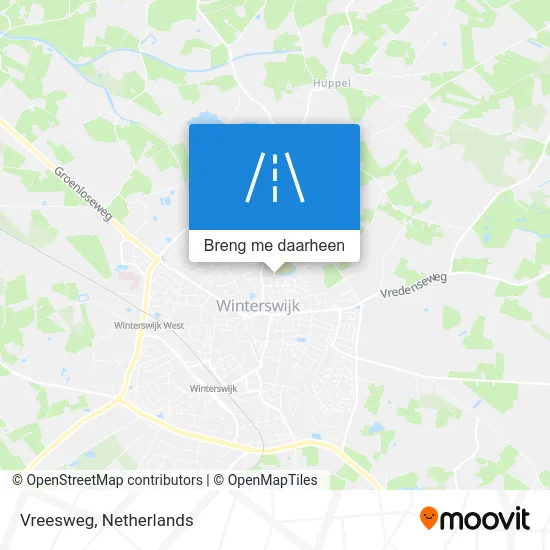 Vreesweg kaart