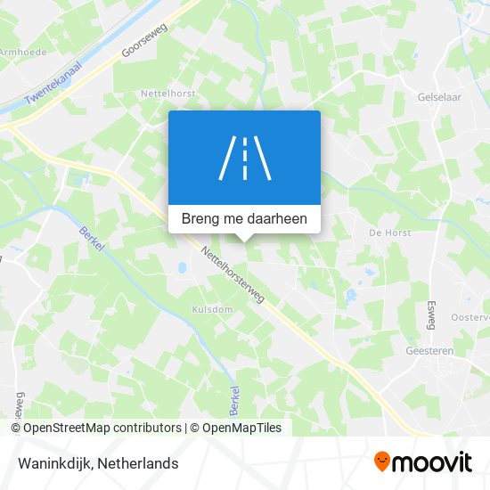 Waninkdijk kaart