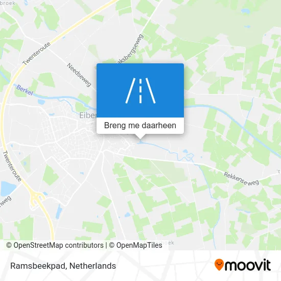 Ramsbeekpad kaart