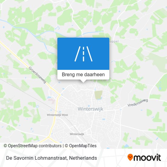 De Savornin Lohmanstraat kaart