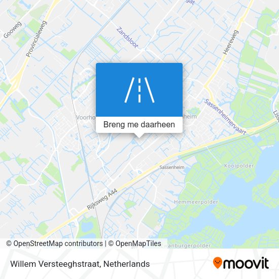 Willem Versteeghstraat kaart