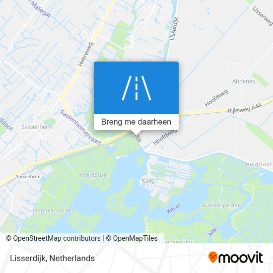 Lisserdijk kaart