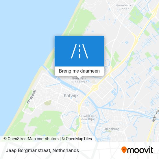 Jaap Bergmanstraat kaart
