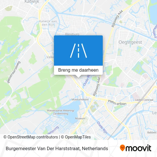 Burgemeester Van Der Harststraat kaart