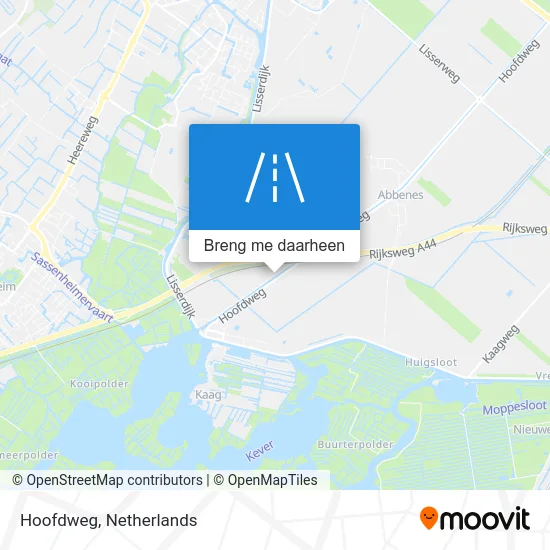 Hoofdweg kaart