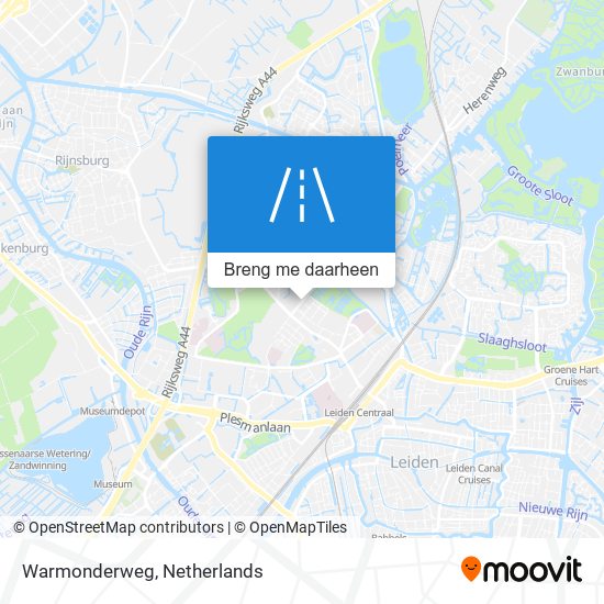 Warmonderweg kaart