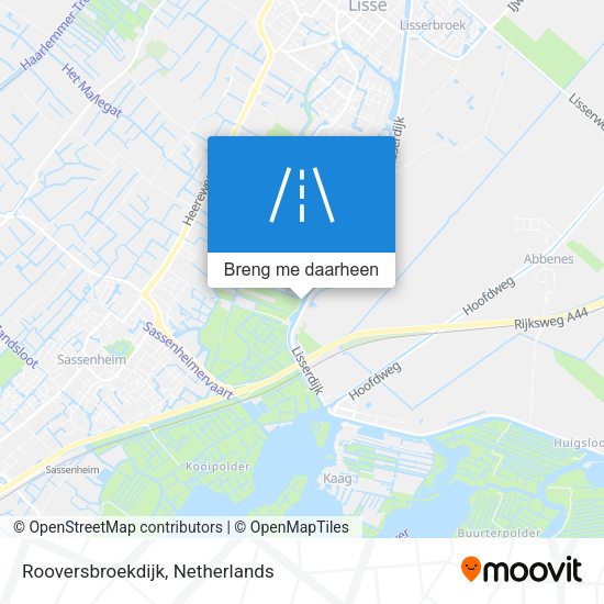 Rooversbroekdijk kaart