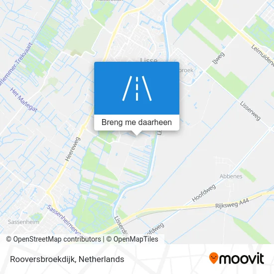Rooversbroekdijk kaart