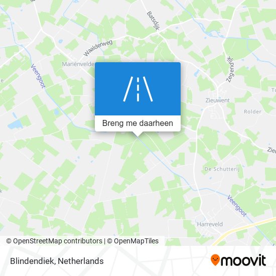 Blindendiek kaart