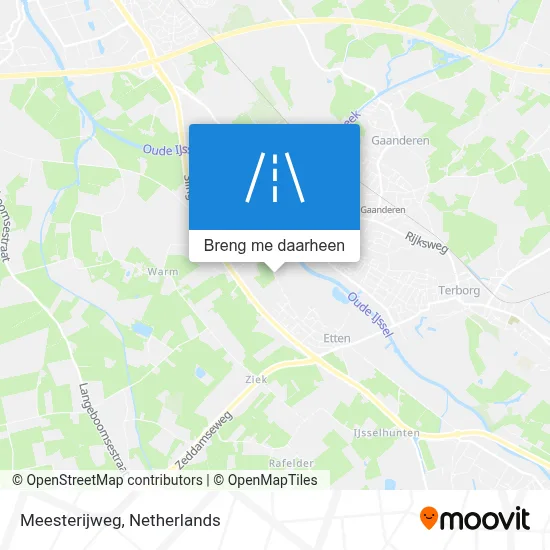 Meesterijweg kaart