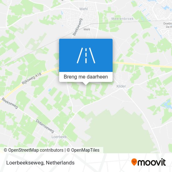 Loerbeekseweg kaart