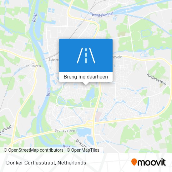 Donker Curtiusstraat kaart