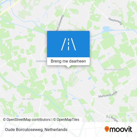 Oude Borculoseweg kaart