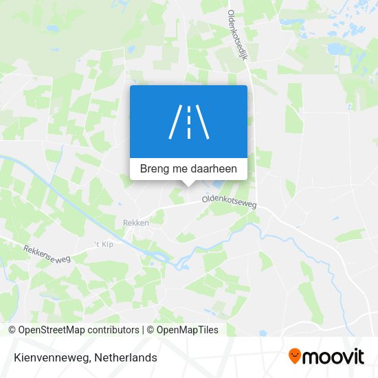 Kienvenneweg kaart